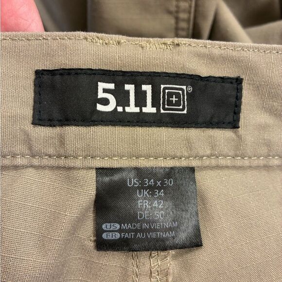 5.11 TACTICAL TACLITE® PRO PANT Stone Men’s Size 34x30 - Picture 12 of 14